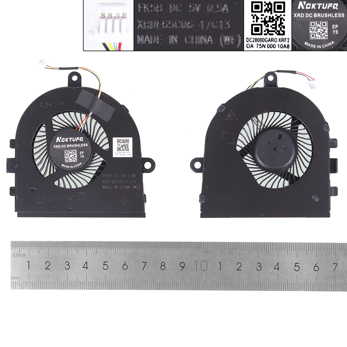 Picture of New Replacement CPU Cooling Fan For DELL insprion 3480 3481 5493 3491 latitude 3490（High copy） N/A Layout